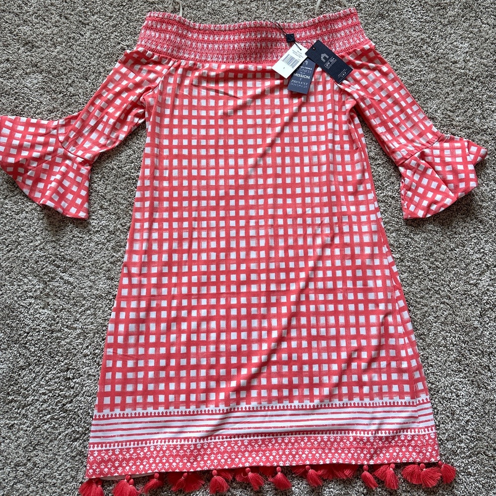 Cabana Life Nantucket Off the Shoulder Dress women’s small